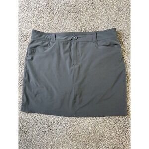 Eddie Bauer Women's Skort Skirt w/ Shorts Pockets Gray Size 12
